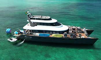 80 ft tri-deck power catamaran, 24.4 m Custom 80 ft tri-deck power catamaran charter yacht